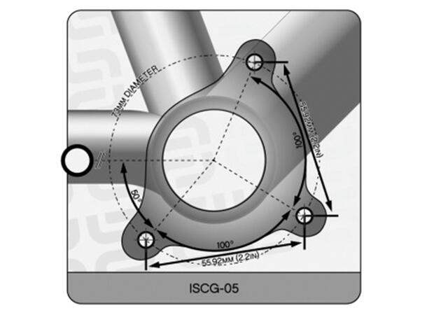 MRP BSA til ISCG-05 Adapter Sort, alu, BSA/ISCG-05 
